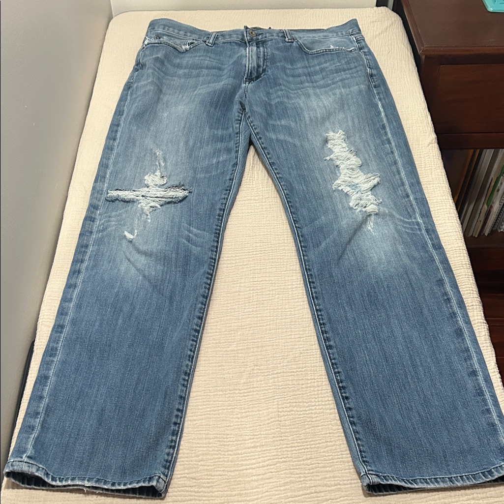 Lucky Brand Mens Relaxed Distressed Denim Jeans